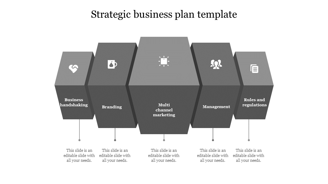 Free - Our Predesigned Strategic Business Plan Template Design